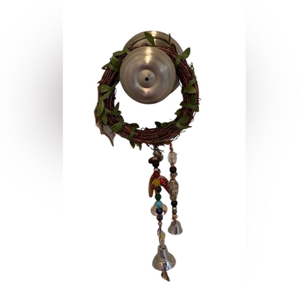 NWT handmade Door Blessings by Dani bells beads Buddha crystals